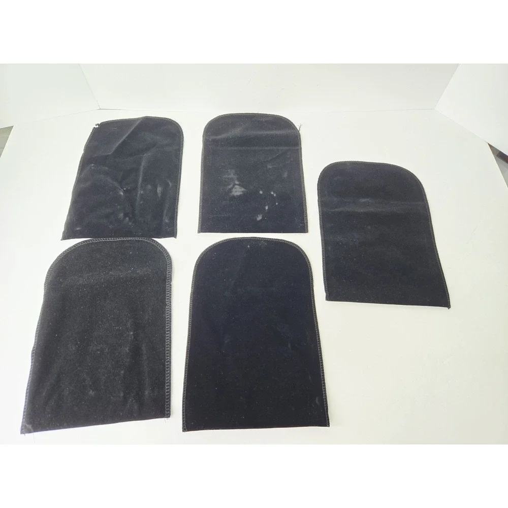 Joan‎ Rivers Classic Collection black velvet jewlery pouch lot of 5 6